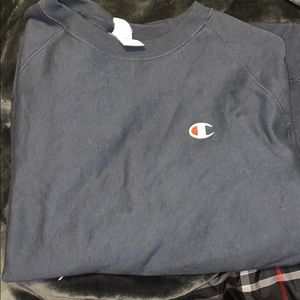 Grey champion 2x large sweat tshirt.